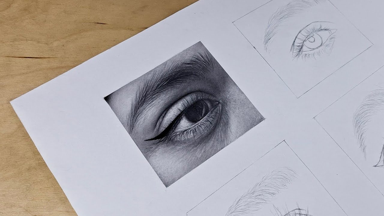 How to draw a realistic eye for beginers 
