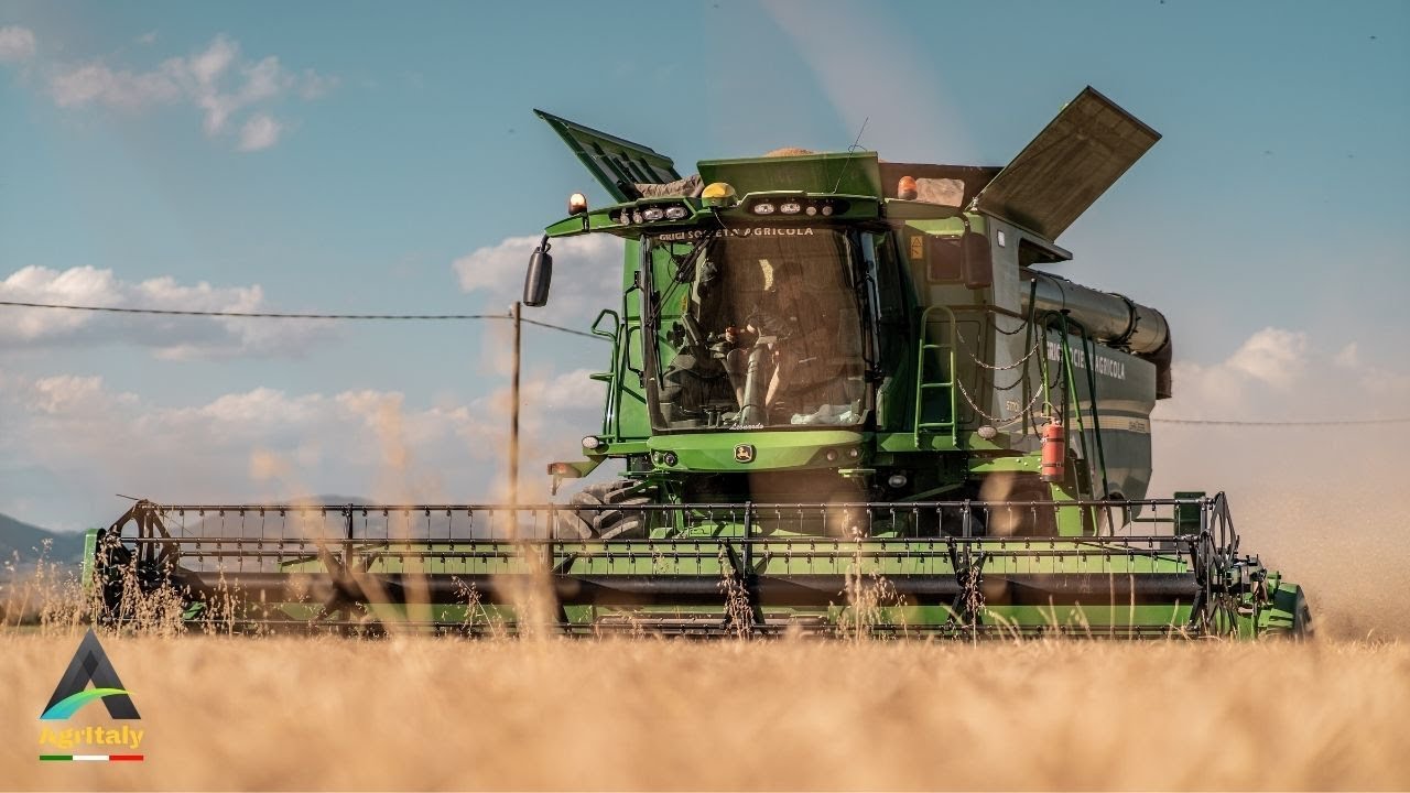 Trebbiatura grano 2021 | John Deere S770i | Soc. Agr. Grigi | Agridocumentary | 4K |  Drone | Voice