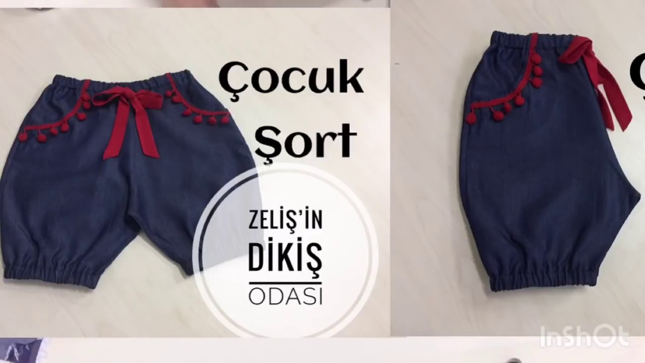 ÇOCUK ŞORT NASIL YAPILIR/ How to sew simple children's shorts
