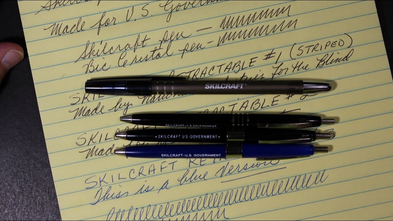 Обзор новых и винтажных ручек Skilcraft