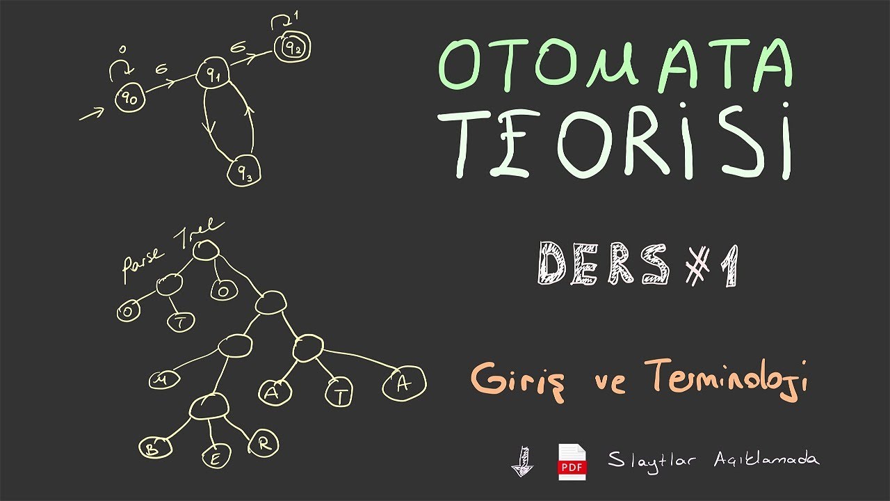 Giriş ve Terminoloji - Otomata Teorisi ve Biçimsel Diller #1