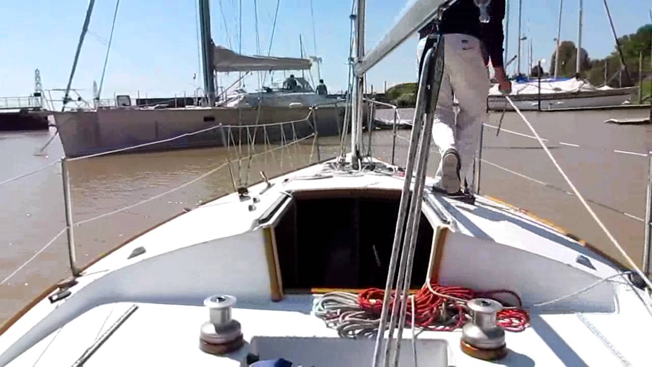 Armado de barco Escuela escotas de spinnakers