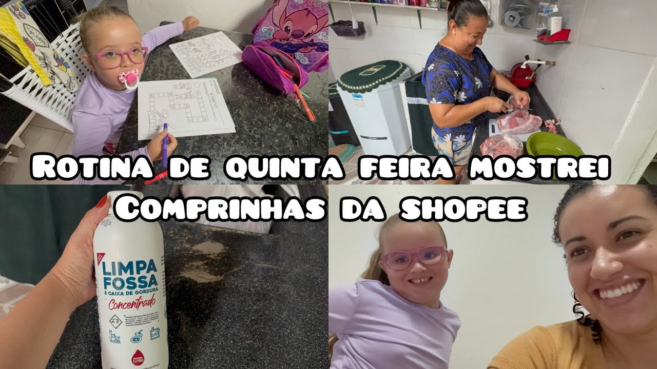 Rotina de quinta feira e compras da shopee 