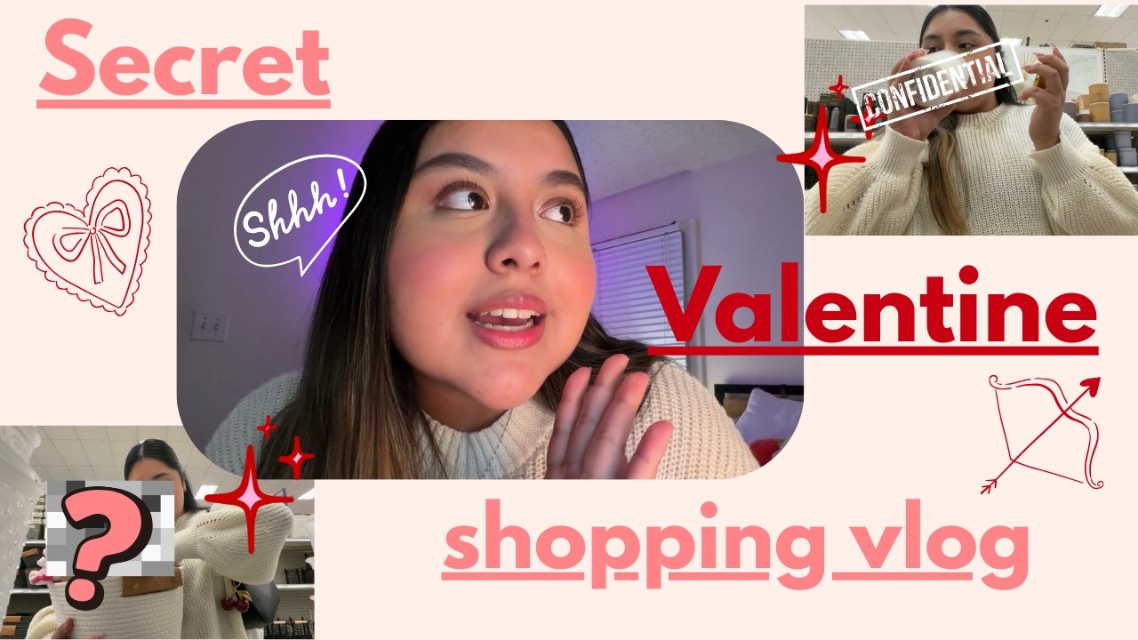 Secret Valentine Shopping Vlog! ( my first yt video ever )