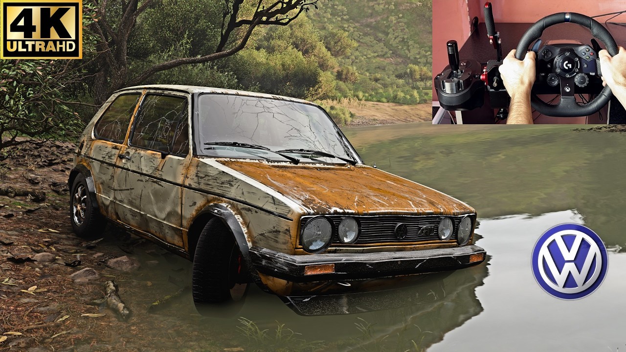 Rebuilding Volkswagen GOLF MK1 | Forza Horizon 5 | Steering Wheel Gameplay