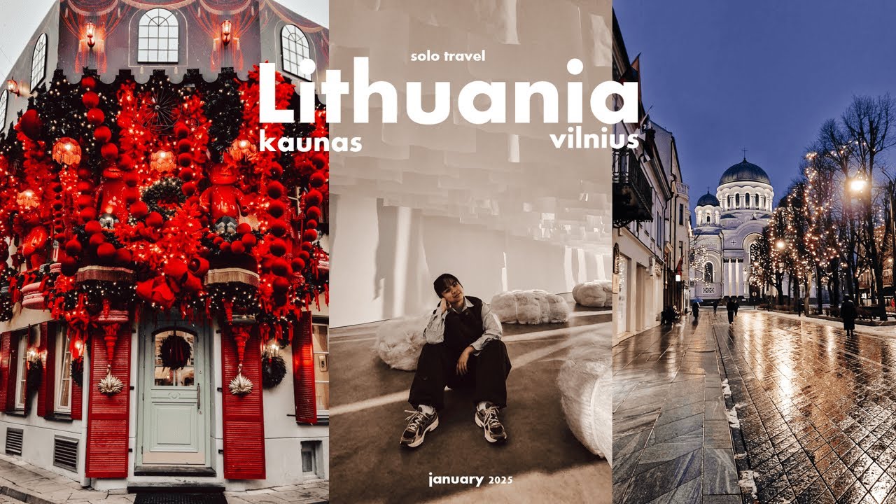 Lithuania Vlog 2025 Solo Travel (kaunas, vilnius, yard gallery, cathedral square etc) | LAZ PLAY