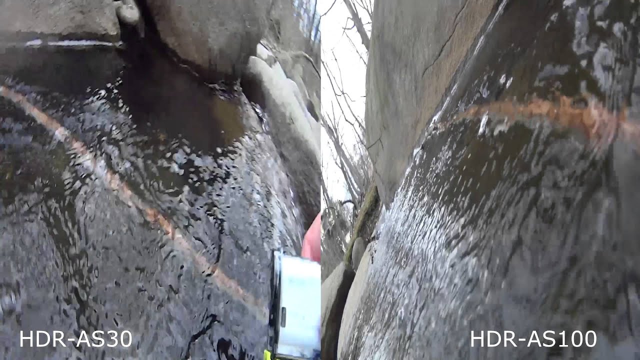 Sony Action Cam HDR-AS100 vs HDR-AS30v Action Cam Comparison Review