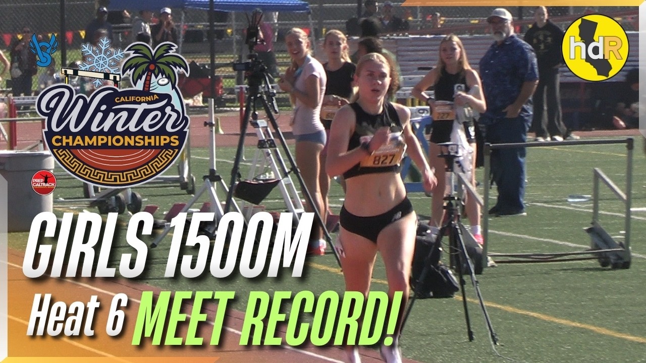 2026 TF - California Winter Championships - Girls 1500M Finals Heat 6, Meet Record!!!!