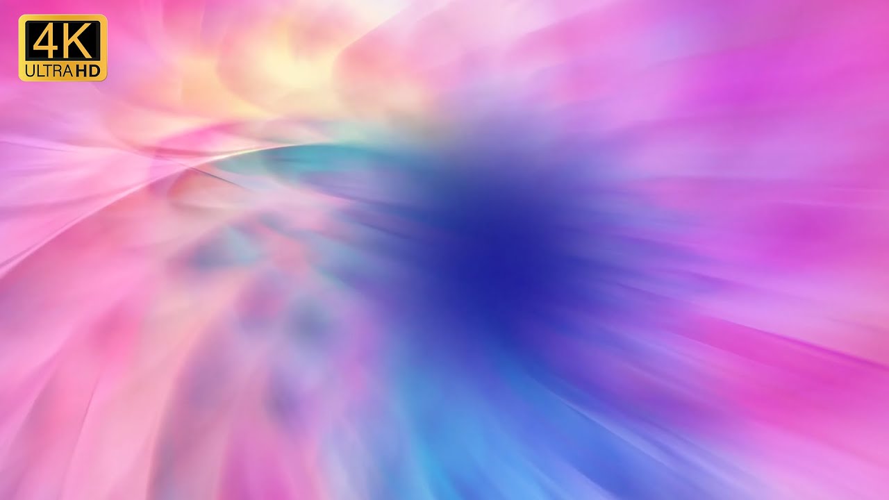 4K Mesmerizing Colorful Lights | Background Screensaver Animation with Neon Lights Pink Purple Blue