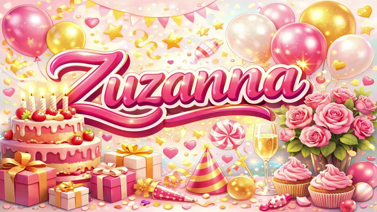 Sto Lat Zuzanna! 🎂 | Urodzinowa Piosenka dla Zuzi | Imieniny i Urodziny