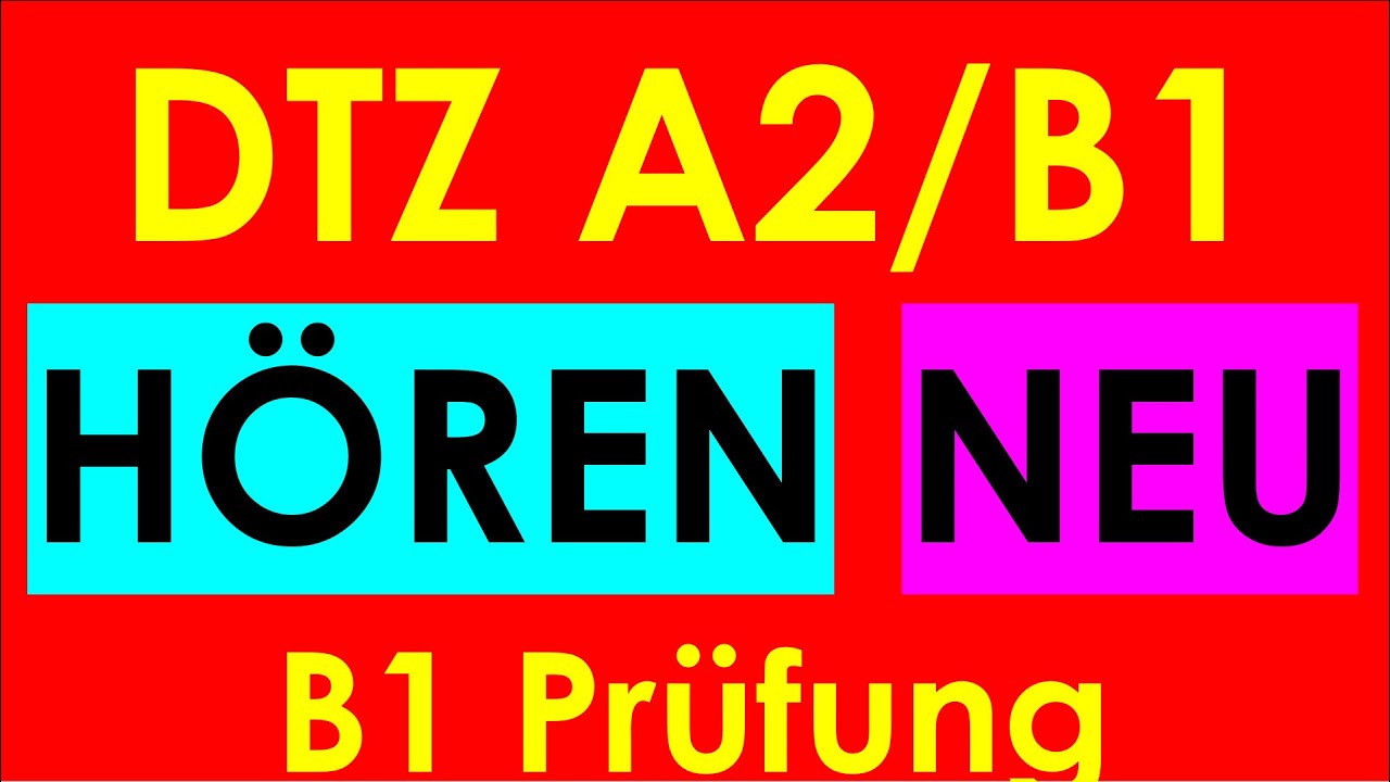 DTZ A2/B1 H&ouml;ren, Pr&uuml;fung B1 Neu 2025 #dtz #dtzb1 #dtzh&ouml;ren #dtzb1 #gastdtz #gastb1 #b1h&ouml;ren #h&ouml;renb1