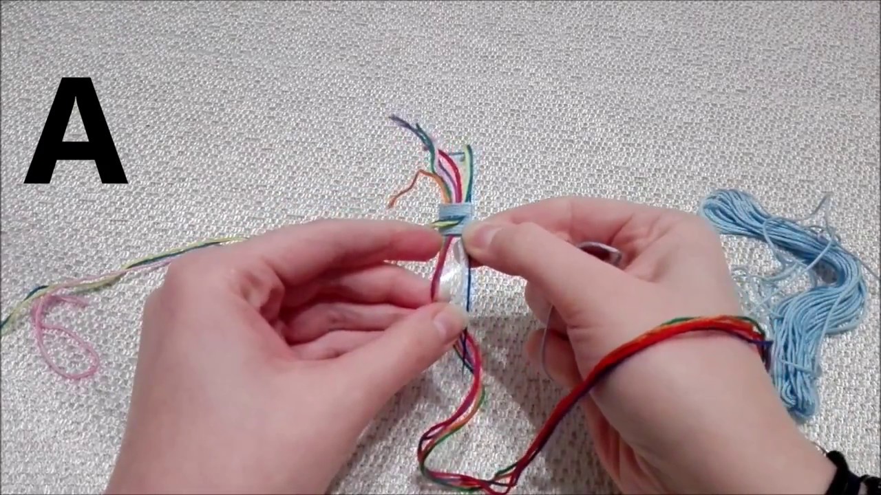 DIY- Bransoletka z muliny Krok po kroku ALFABET cz.1 ABC