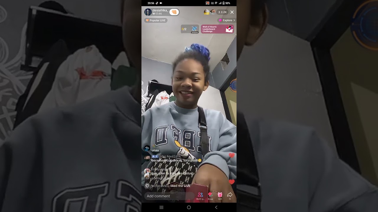Desi ke rumah yovan sambil live m teman