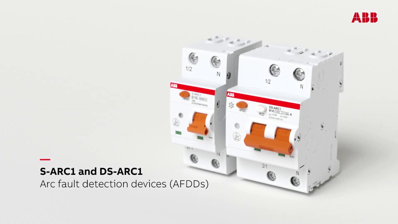 ABB’s Arc Fault Detection Devices (AFDDs) S-ARC1 & DS-ARC1