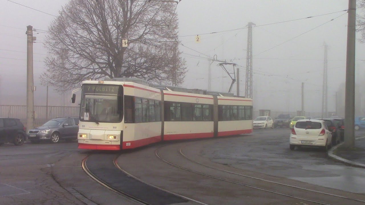 Zwickau Tram Route 7 Hauptbahnhof - Neumarkt - Pölbitz