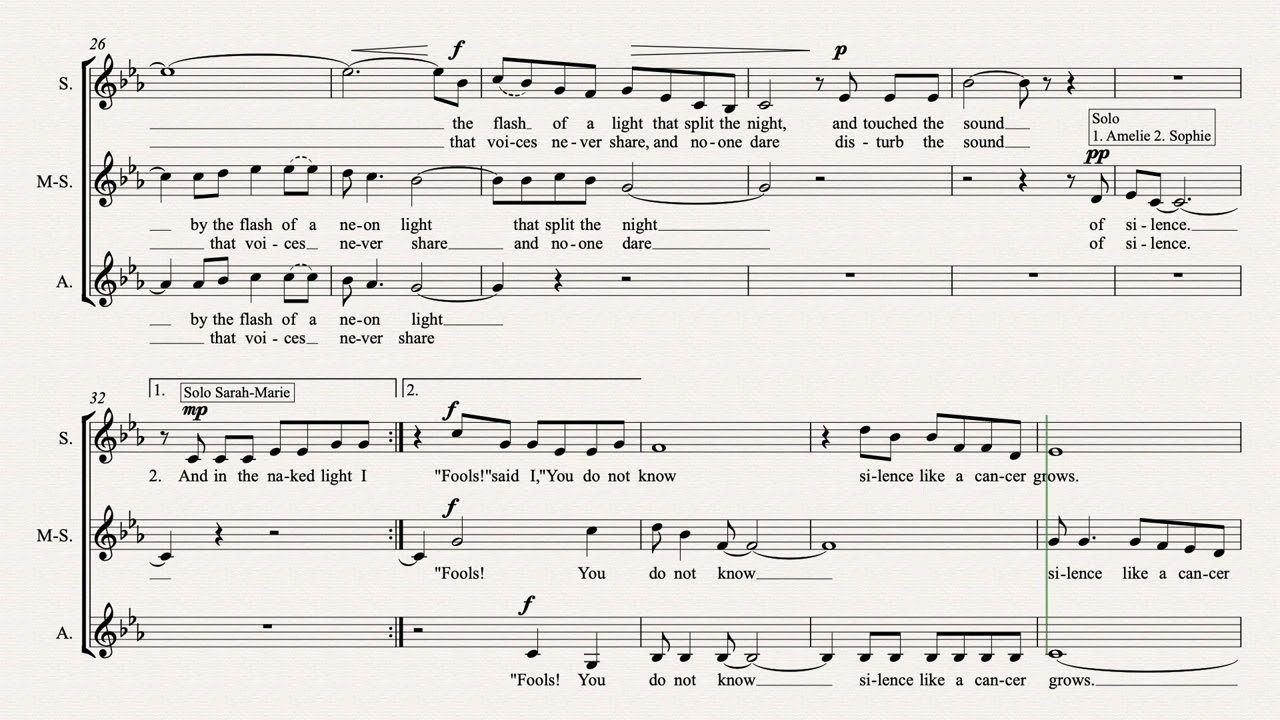 Sound Of Silence SSA