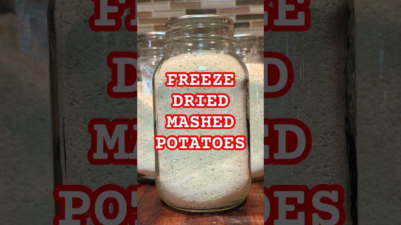 40 Lbs of Potatoes into 3 Jars! (Freeze-Dried Mashed Potato Powder)