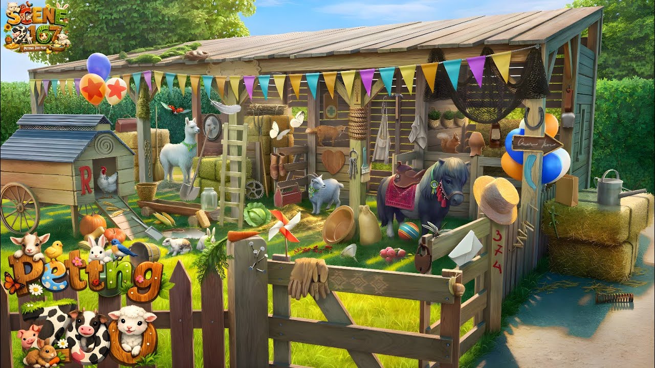 June's Journey Scene 2167 | Vol 09 Ch 39 | Petting Zoo | Mastered Scene [4K UHD 60FPS]