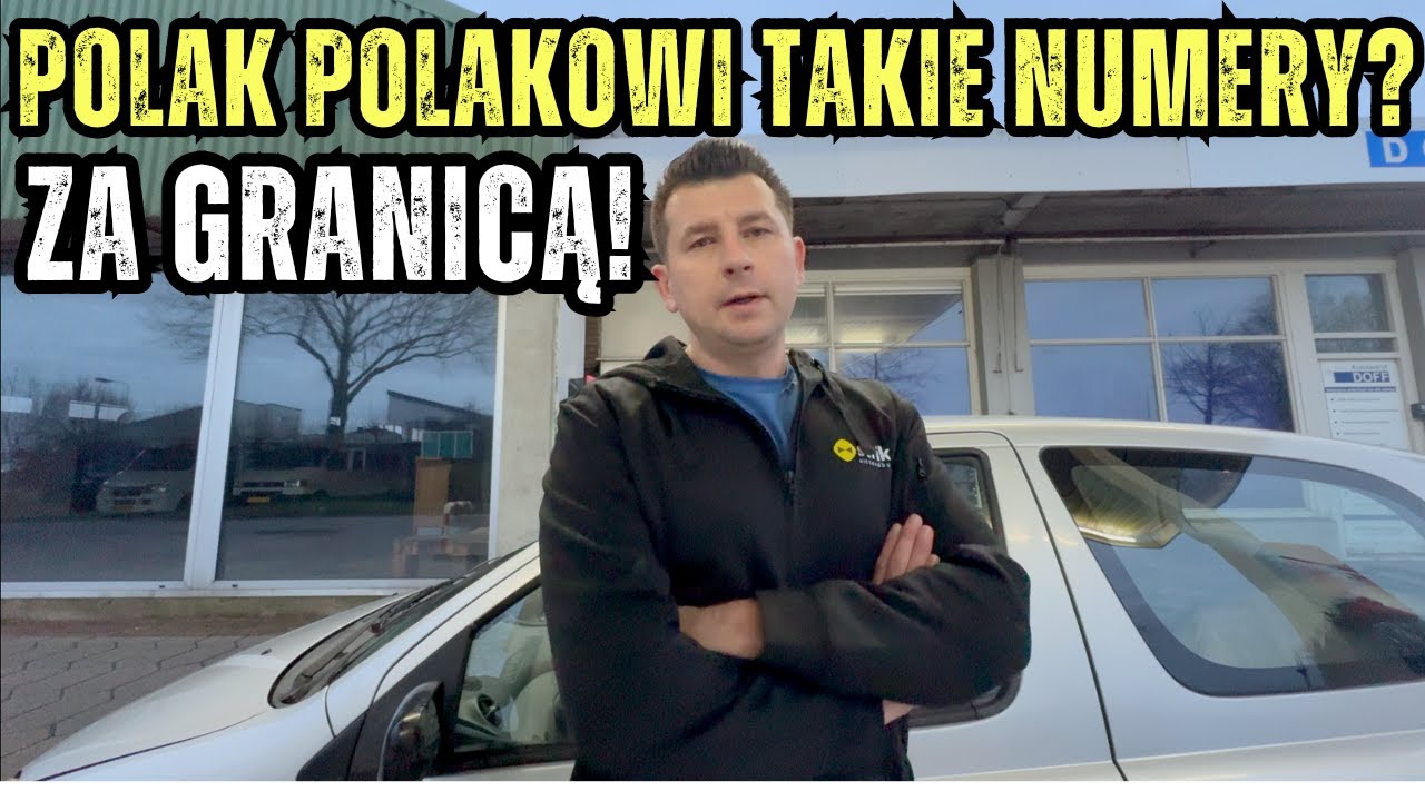 TAKIE NUMER ZA GRANICĄ Pożyczył auto POLAKOWI…