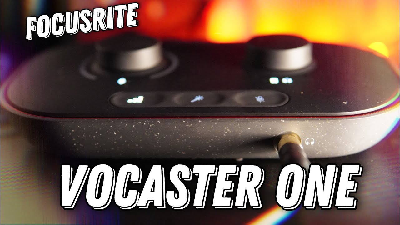 Focusrite Vocaster One | аудиоинтерфейс для подкастов
