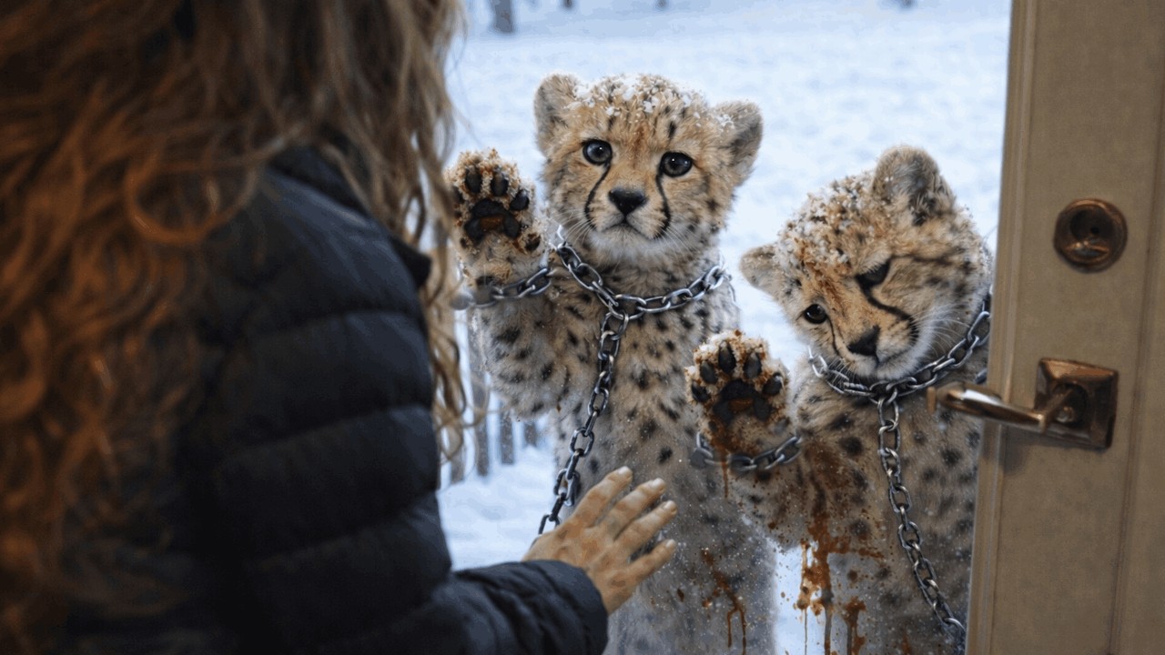 After the girl rescued a cheetah cub from a massacre, something unexpected happened.