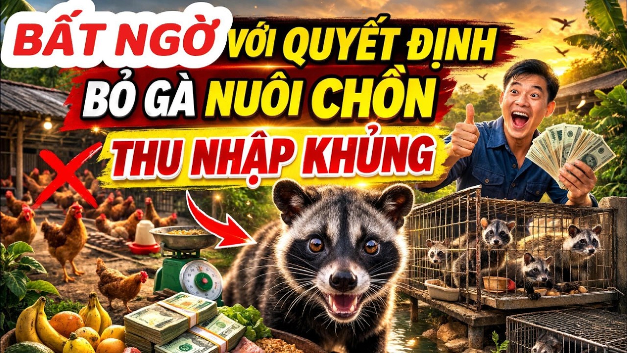 Nuôi Chồn Hương Thương Phẩm Có Thực Sự Lợi Nhuận Cao? Câu Chuyện Đổi Đời Từ Nông Thôn