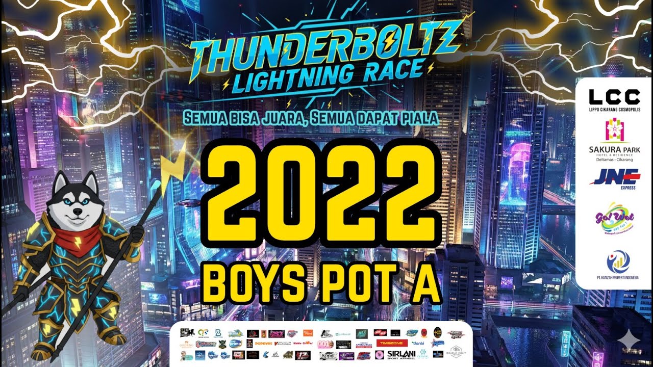 THUNDERBOLTZ LIGHTNING RACE || 2022 BOYS POT A