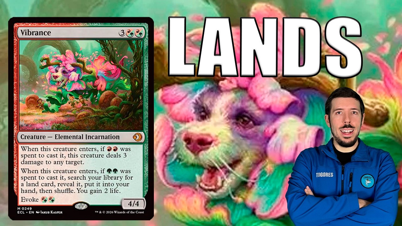 Legacy Vibrance Lands. The new Elemental from #mtglorwyn is broken.