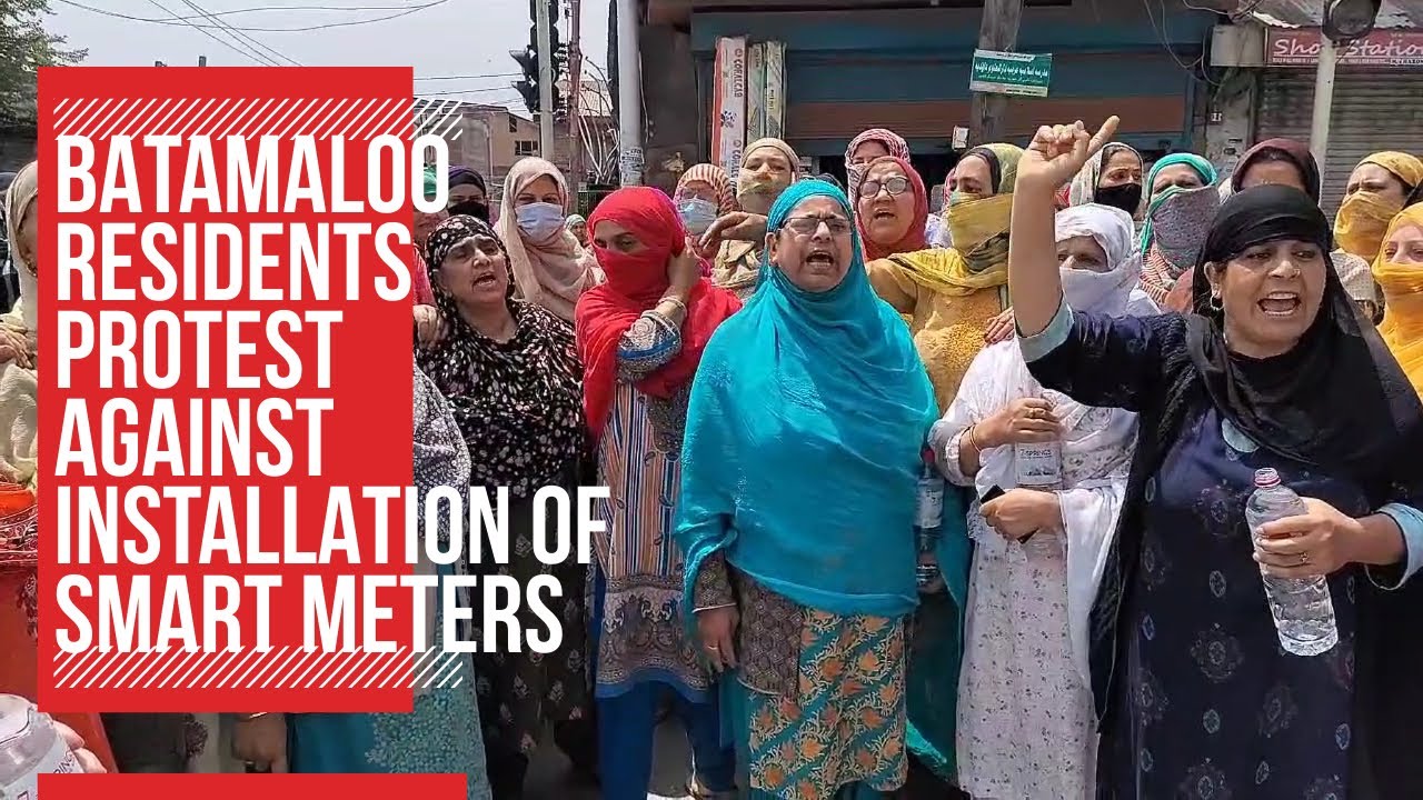 Batamaloo residents protest against installation of smart meters