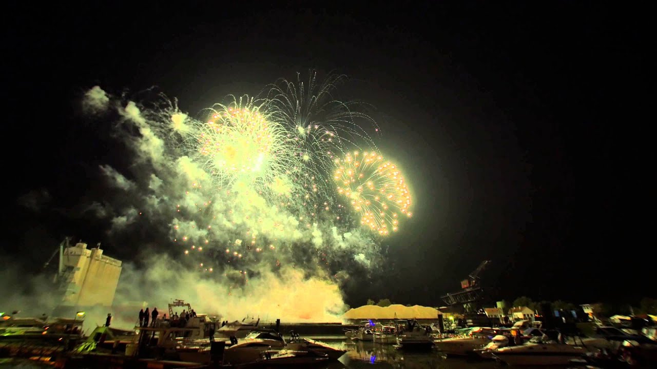 Fischerfest Gernsheim 2014 (Feuerwerk im Hafen)
