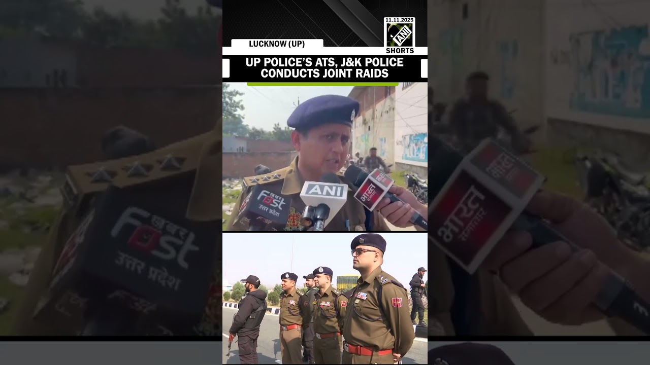 Uttar Pradesh Police ATS, Jammu & Kashmir Police conduct joint raids at several locations in Lucknow