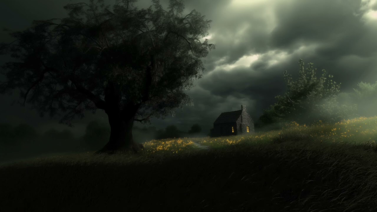 Fresh Windy Storm at Night | Calm Before The Storm | Gentle Rolling Thunder Sounds | 3 HOURS