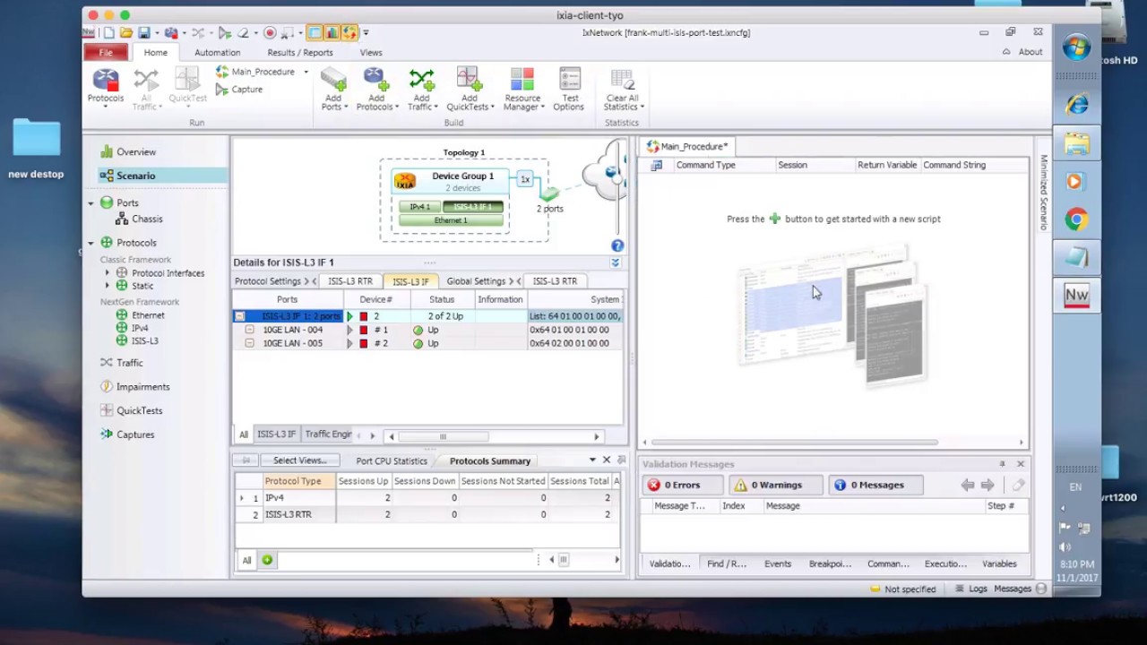 ISIS Flapping by IXIA Automation