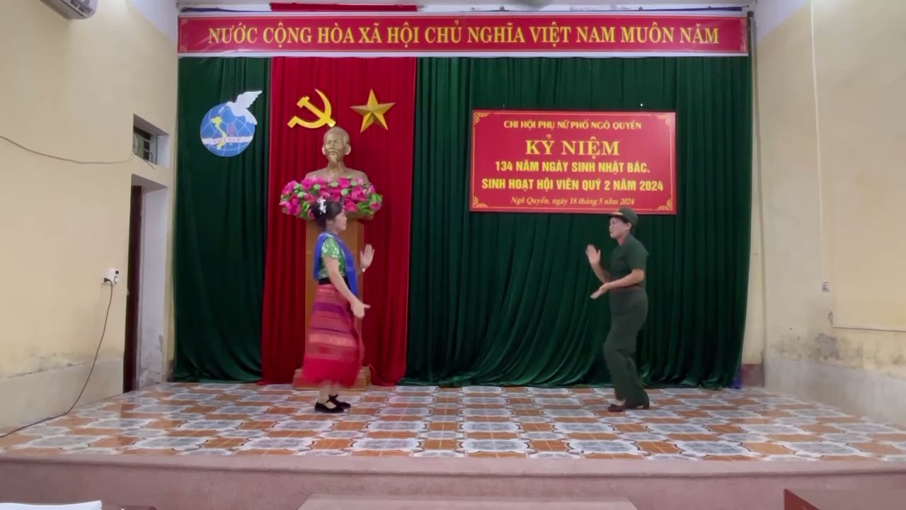 C.L.B.V.N.NGÔ QUYỀN MÚA TÌNH ANH EM VIỆT LÀO