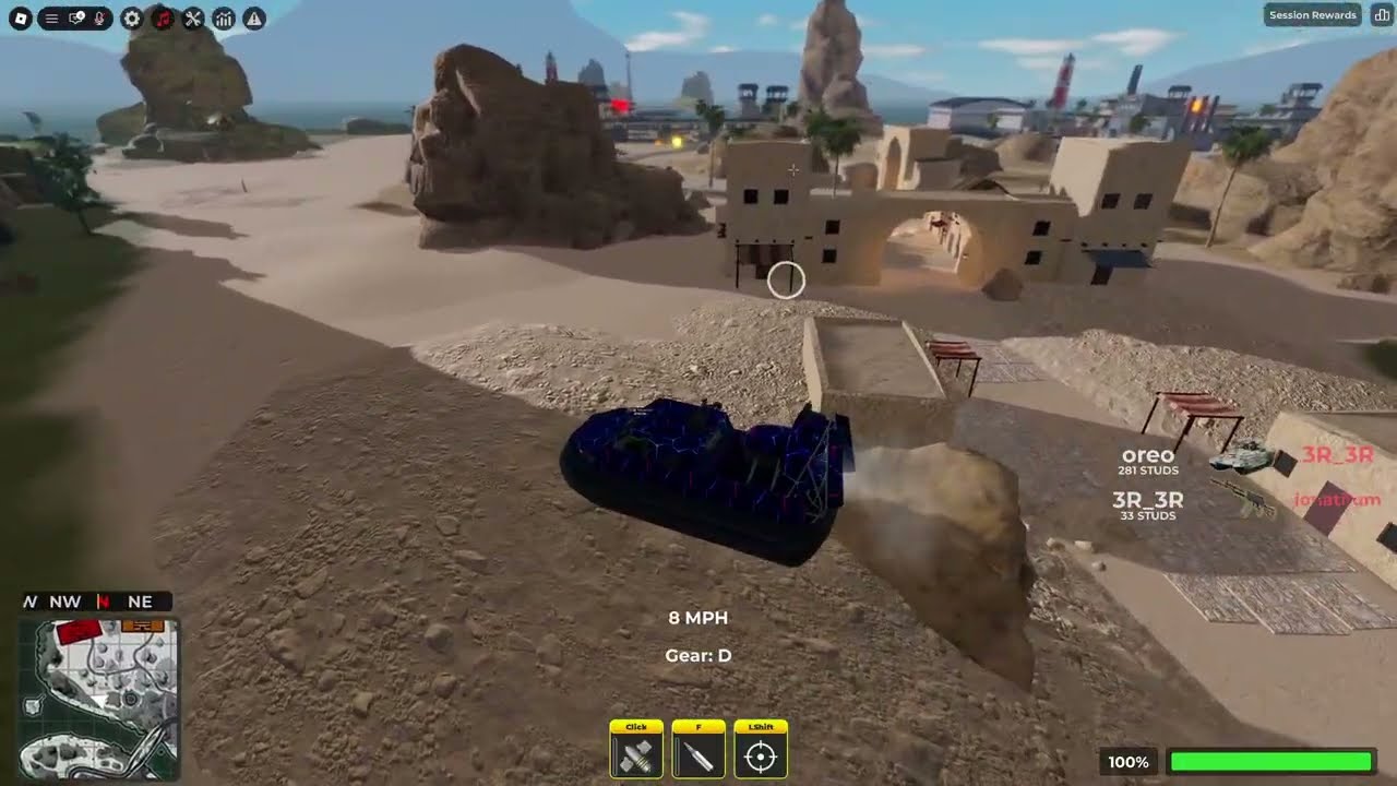 Destroying War Tycoon server with the PACV-76 Tempest