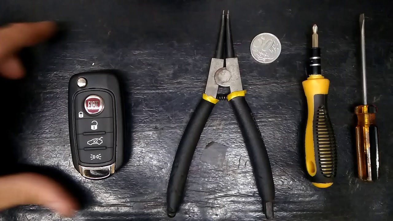 Como desmontar/abrir chave canivete FIAT ARGO, TORO