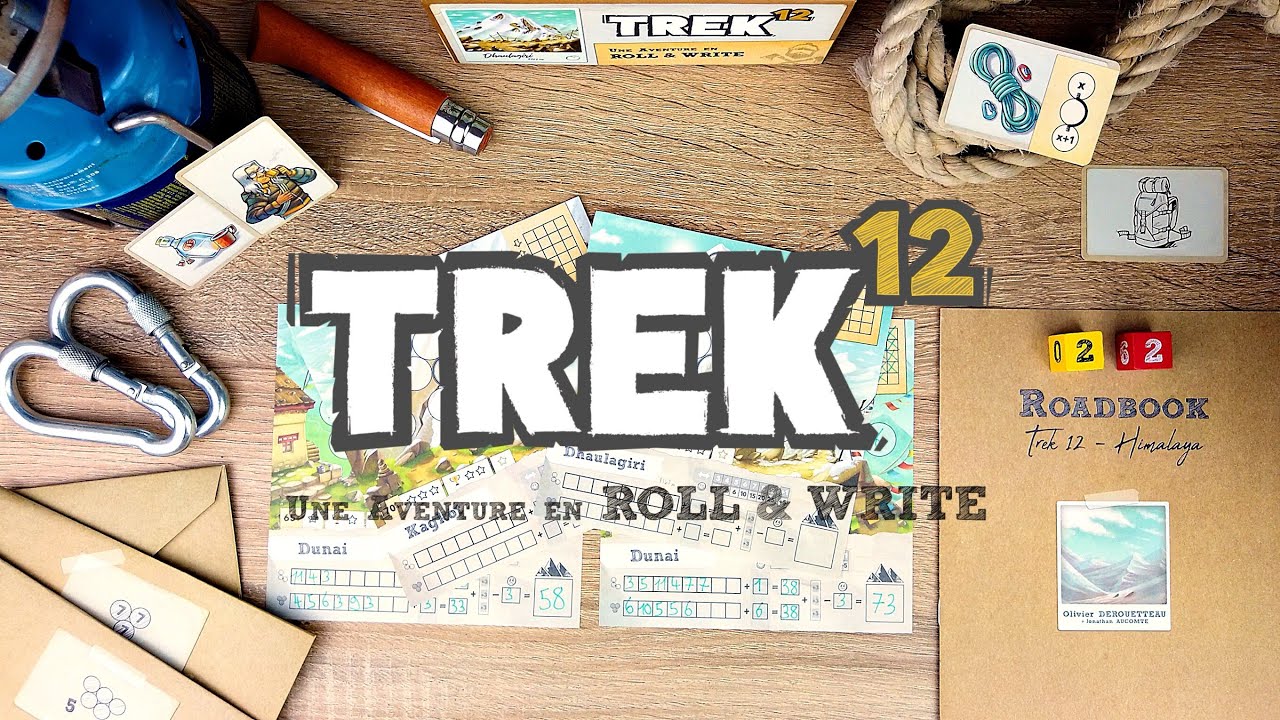 TREK 12 - Une Expédition hors des sentiers battus ! [Roll & Write]