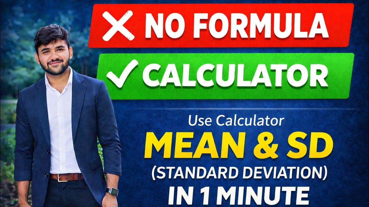 Calculator Trick 🔥 | Mean & Standard Deviation WITHOUT Formula | Statistics Exam Shortcut