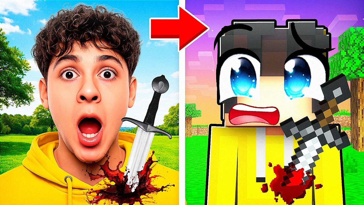 Minecraft'ta Hasar Alırsam Geçek Hayattada Alıyorum! ☠️