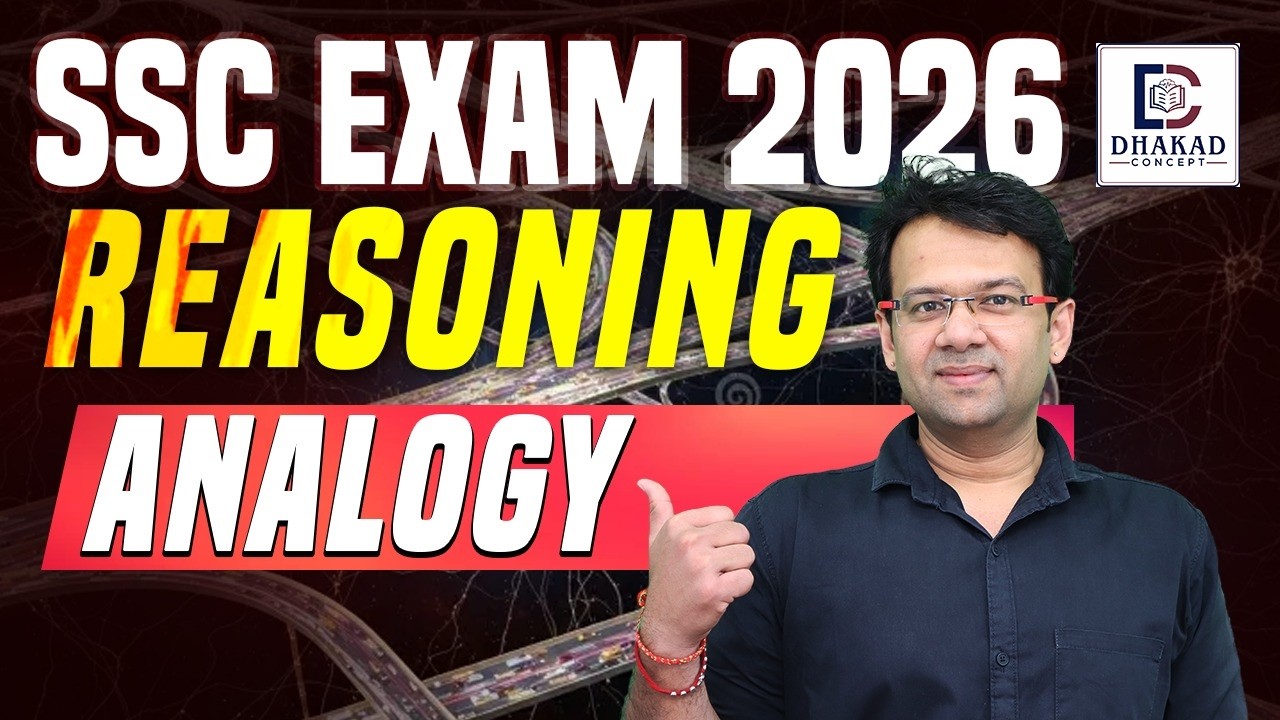 SSC 2026 Reasoning – Analogy Masterclass 🔥By  Ashish Sir
