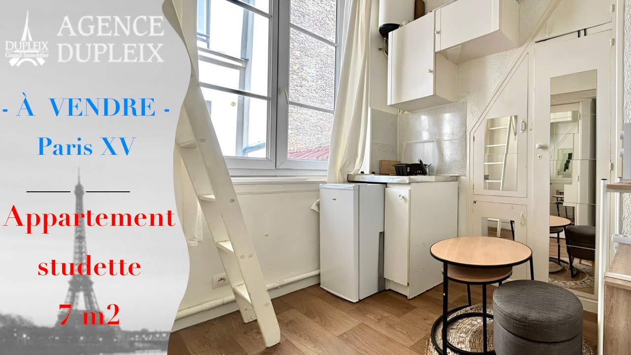AGENCE DUPLEIX. A VENDRE. PARIS 75015. STUDETTE. PRIX: 106 000&euro;