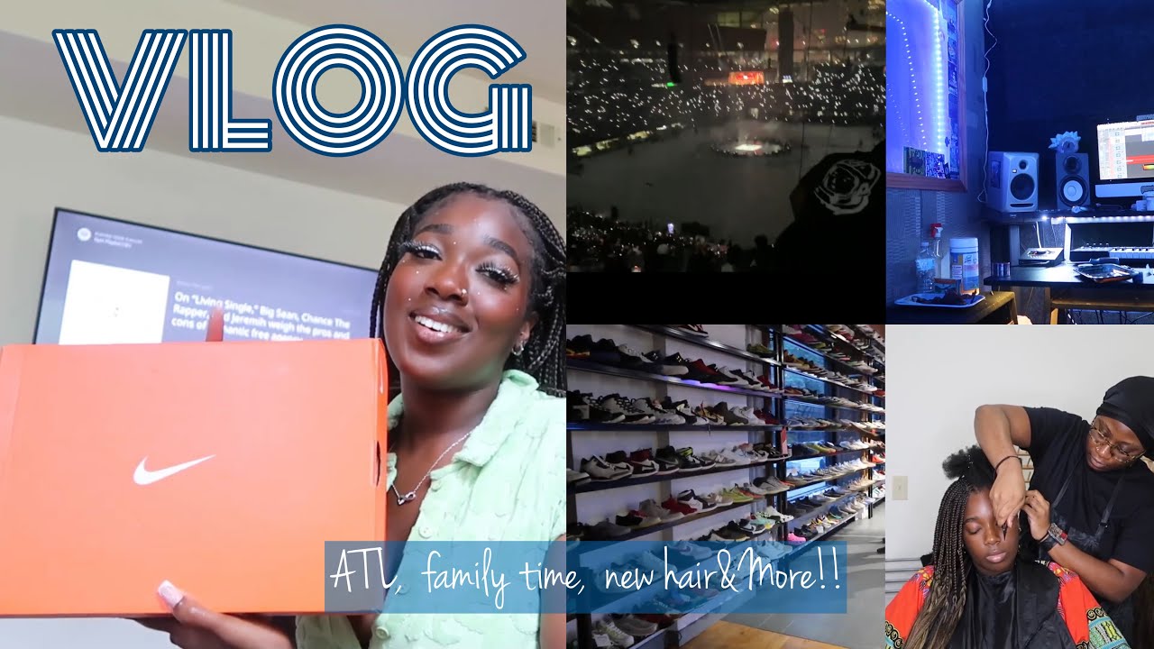 VLOG: Mini ATL Trip, DONDA release, New Hair, Mukbangs and MORE