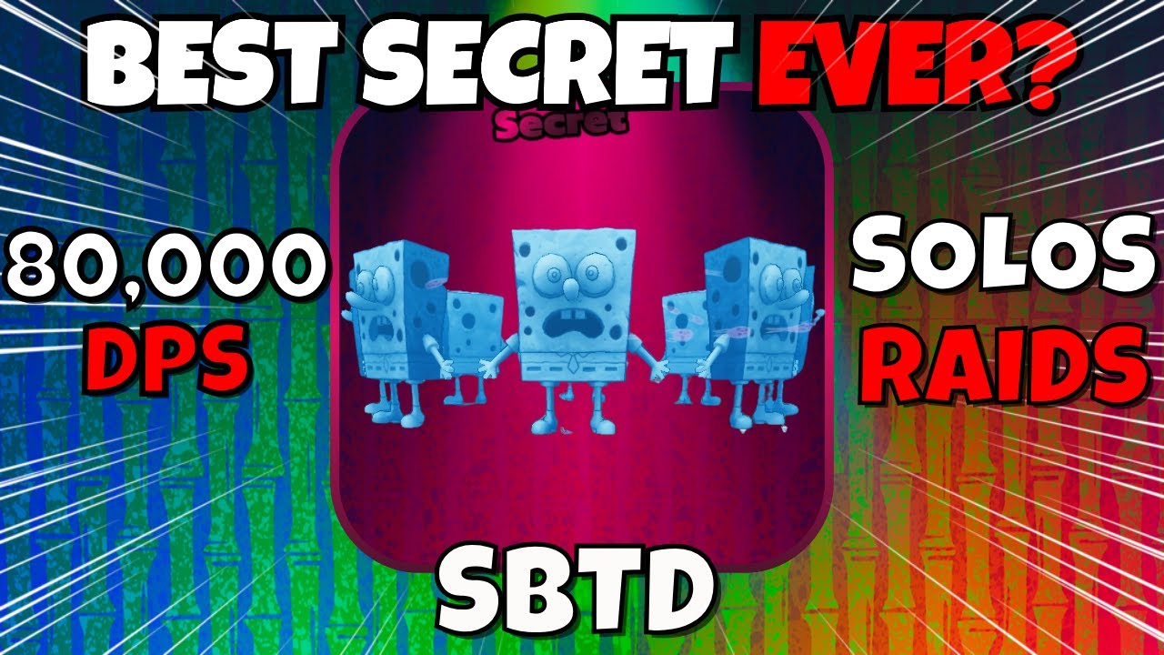 Testing out SPONGEHENGE in SBTD! (SUPER OP)