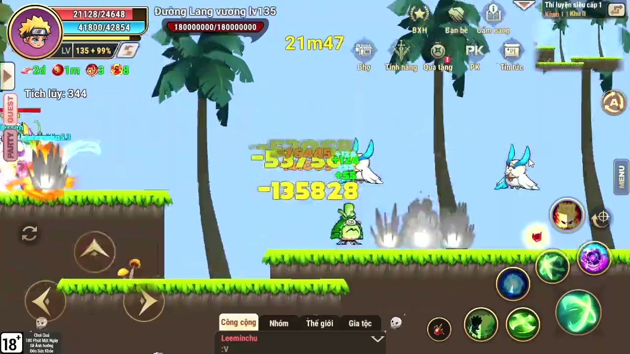 Test các Skill Naruto