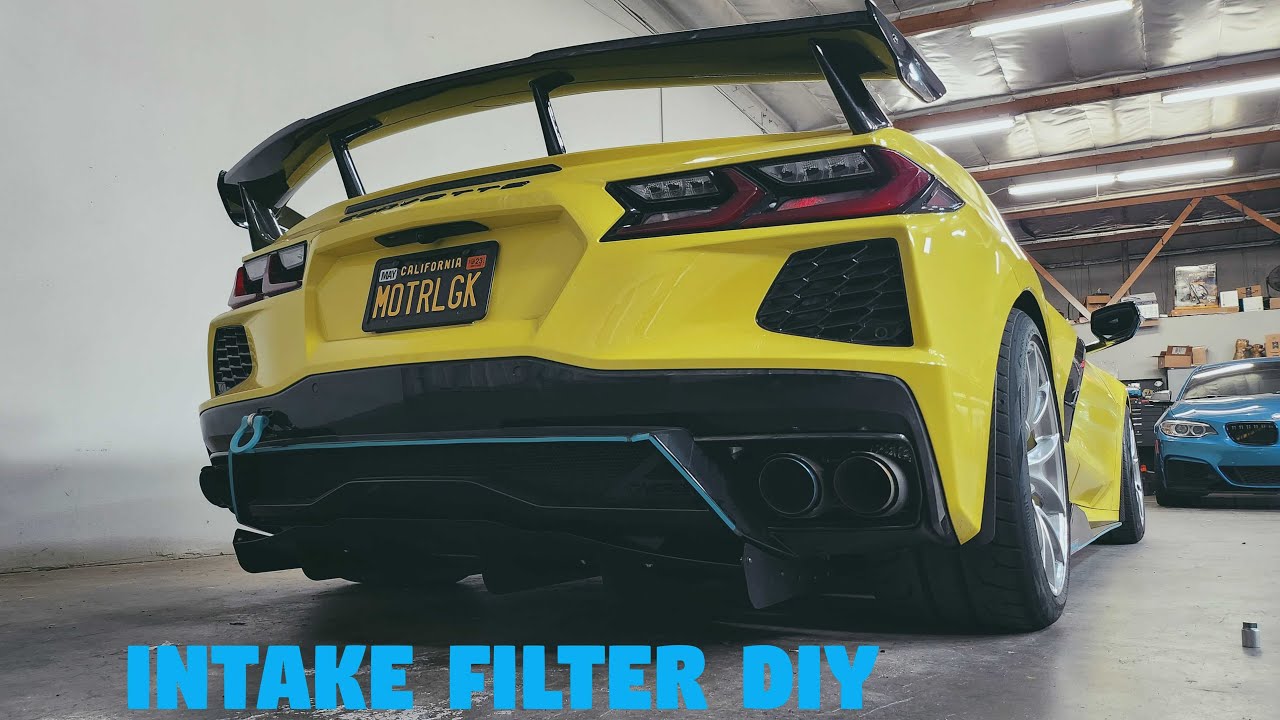 C8 Corvette Air filter install | AFE Pro Dry S