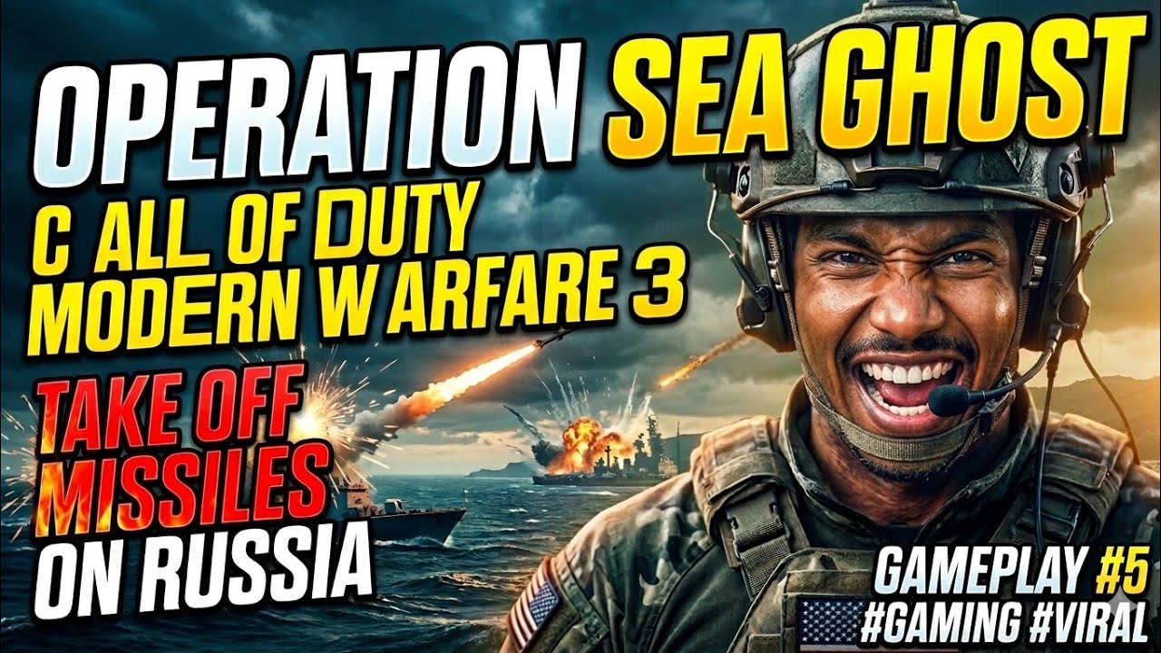 OPERATION SEA GHOST || CALL OF DUTY || TAKE OFF MISSILES ON RUSSIA || GAMEPLAY #5 #gaming #viral