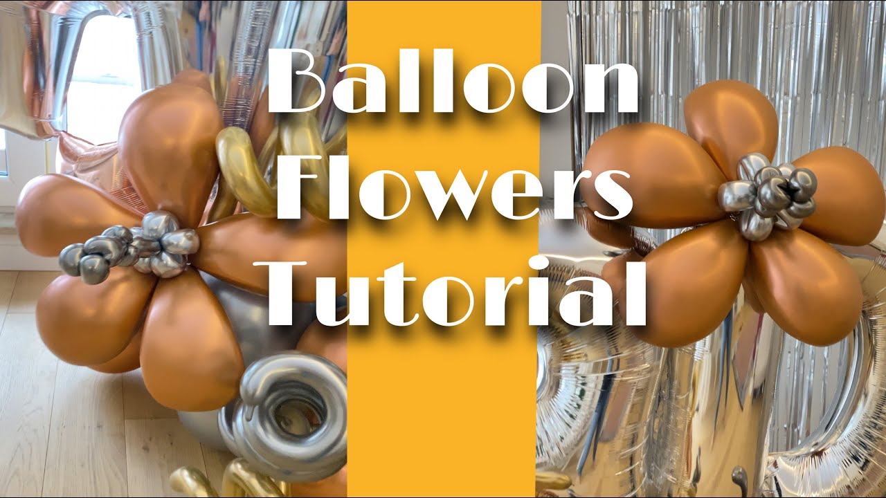 Balloon Flowers Tutorial | Flower Bouquet | how to make flower for balloon bouquet #balloonbouquet