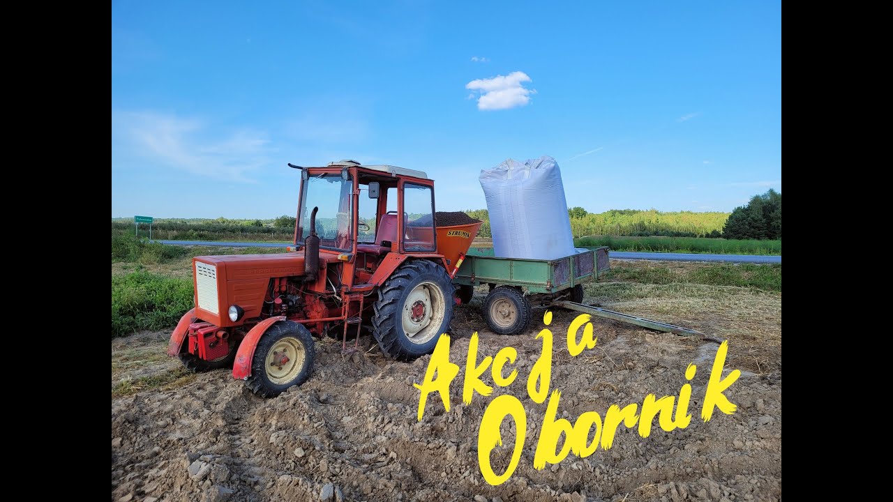 Rozsiewam obornik granulowany pod truskawki 🚜 🍓