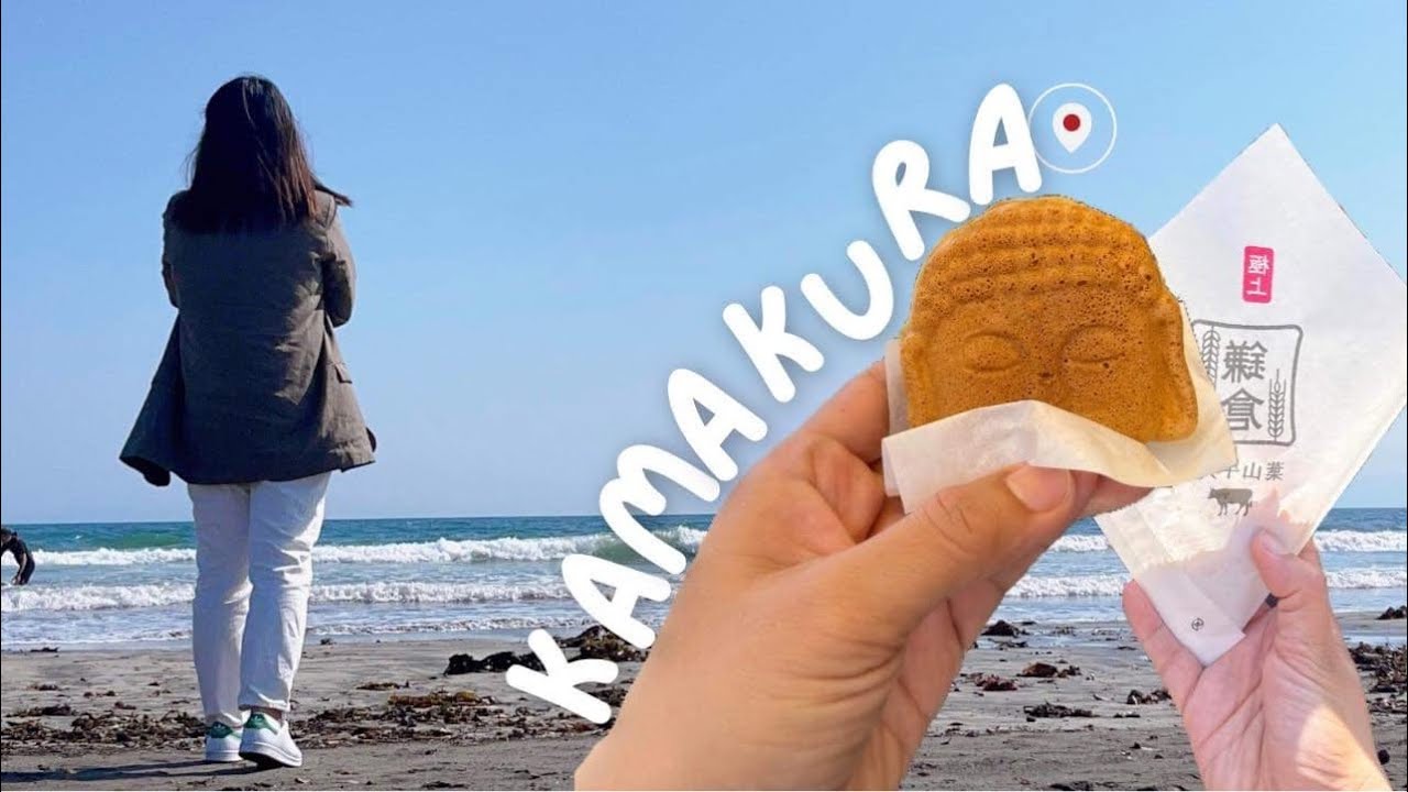 Life in Japan 🎌: A great day to stroll around Kamakura | Yuigahama beach ☀️🌊 🚃⛩️