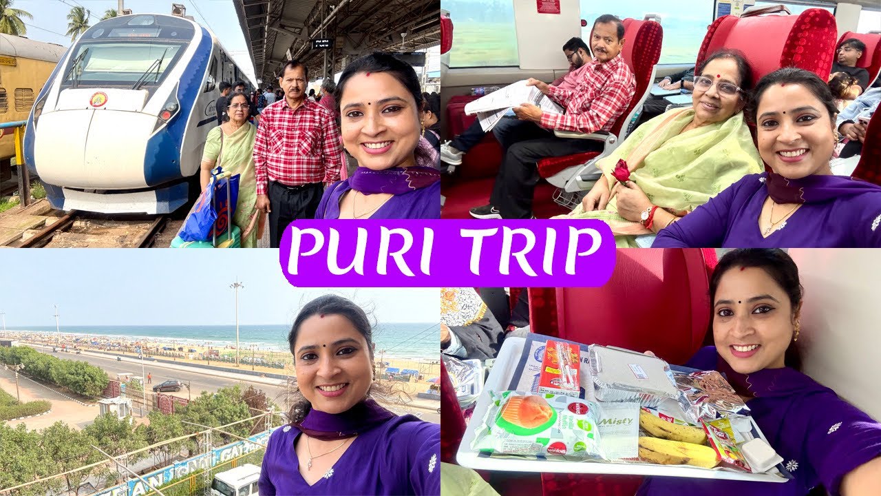 Puri Trip 2025 || Kolkata To Puri By Vande Bharat || Vande Bharat Meal || Hotel Shree Hari Room Tour